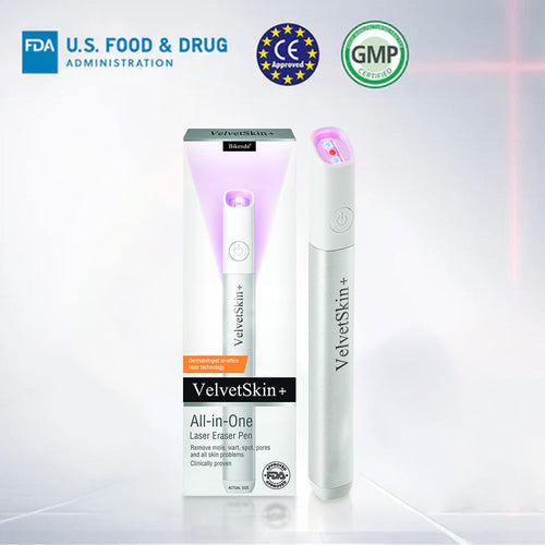 Bikenda® VelvetSkin+ All-in-One Laser Eraser Pen (Powered by CO₂ laser technology – effectively removes moles, warts, skin tags, pigmentation spots, and other skin imperfections)