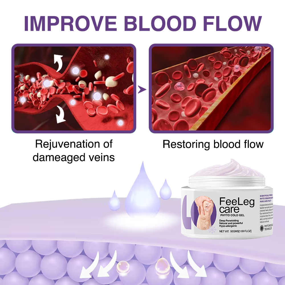 𝐎𝐮𝐫𝐥𝐲𝐚𝐫𝐝® 𝐅𝐞𝐞𝐋𝐞𝐠 𝐂𝐚𝐫𝐞 𝐏𝐡𝐲𝐭𝐨 𝐆𝐞𝐥 - Treat Varicose Veins, Swelling, Cramps, and Leg Pain