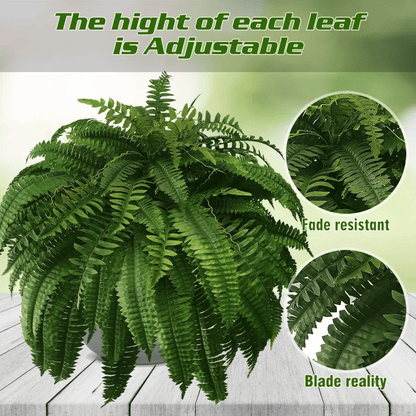 🍀Last Day 75% OFF--UV Resistant Lifelike Artificial Boston Fern🍀