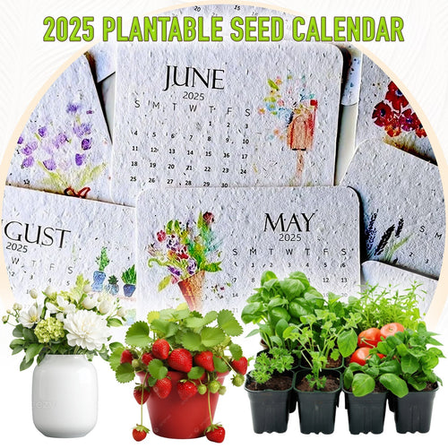 2025 Eco-Friendly Plantable Seed Calendar 🇺🇸 Cultivated and Shipped from USA
