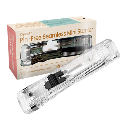 ClipLock Pin-Free Seamless Mini Stapler