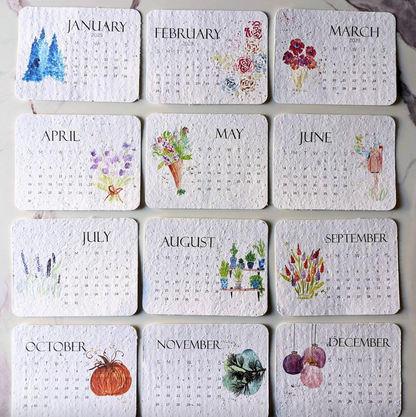 2025 Eco-Friendly Plantable Seed Calendar 🇺🇸 Cultivated and Shipped from USA