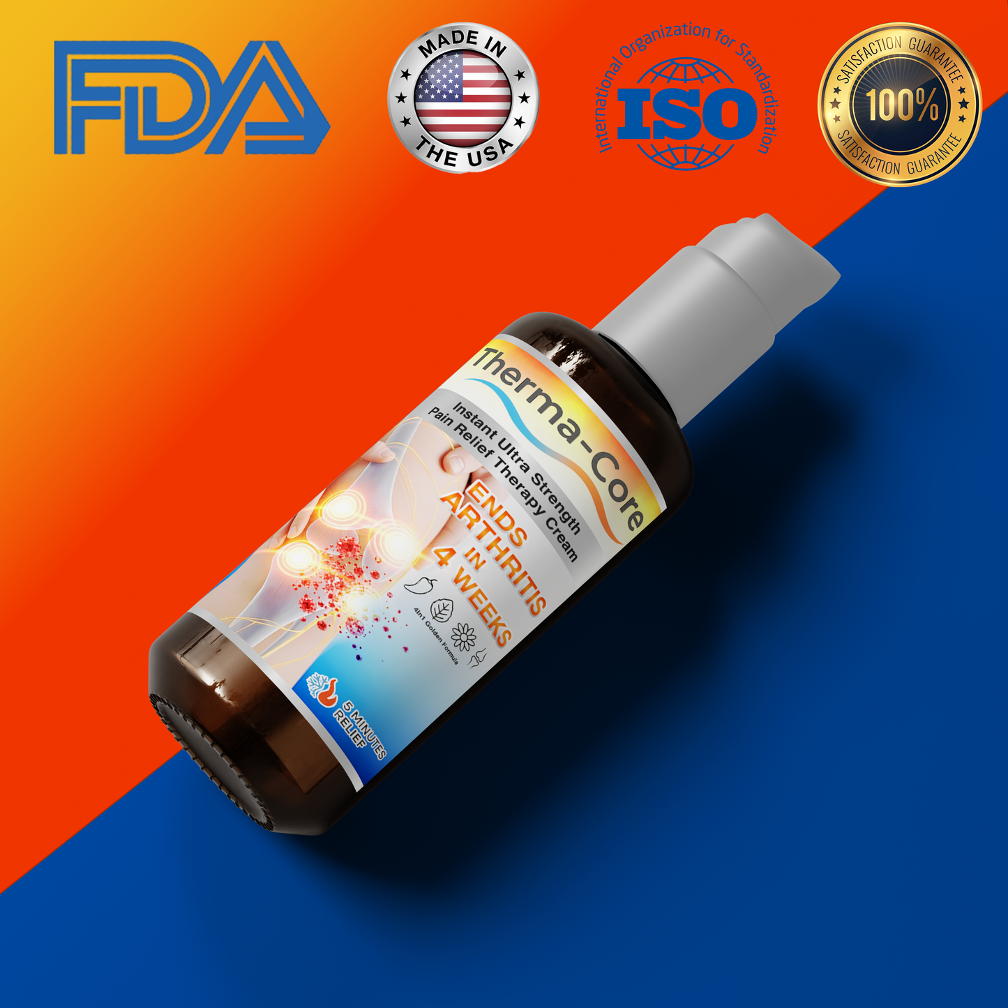 Therma Core Capsaicin Instant Ultra Strength Pain Relief Therapy Cream🌶️🌿FDA Certified