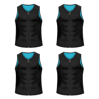 MANSON Gynecomastia Compress Zipper Vest