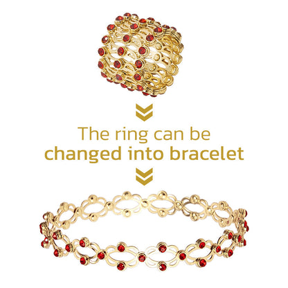 MagneticTherapy Lymphatic Transforming Bracelet Ring