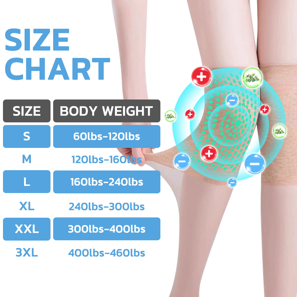 GFOUK™ IONSDETOX Tourmaline Acupressure Self-heating Silk Stocks