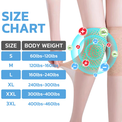 GFOUK™ IONSDETOX Tourmaline Acupressure Self-heating Silk Stocks