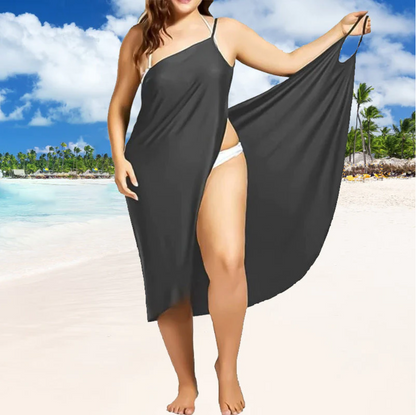 Women Beach Loose Casual Silk Dress