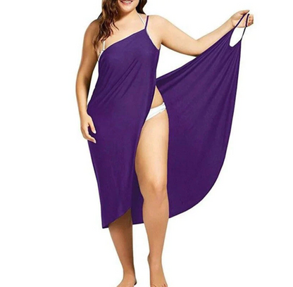 Women Beach Loose Casual Silk Dress