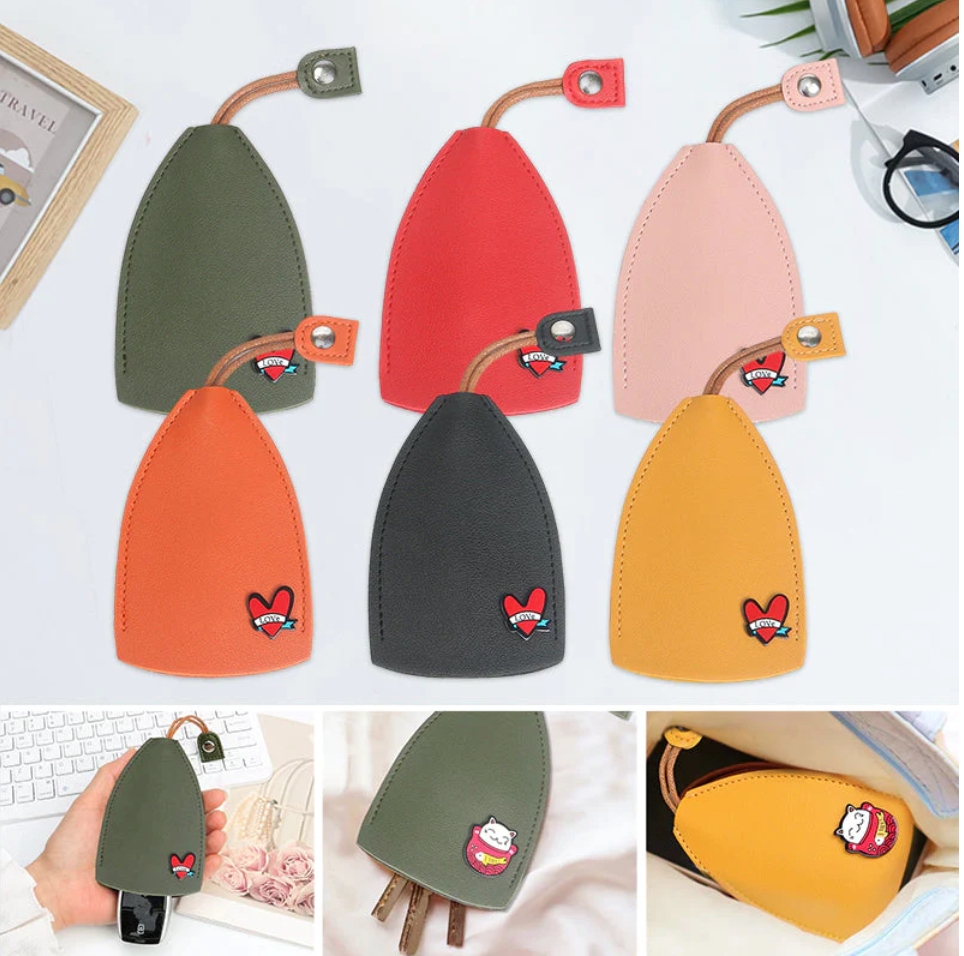flysmus™ Pretty PU Leather Keychain Bag