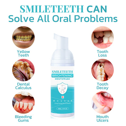 SmileTeeth Brightening Mouthwash Mousse