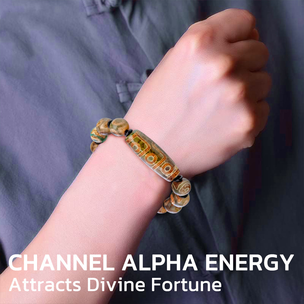 Maya Treasure Dzi Beads Feng Shui Bracelet